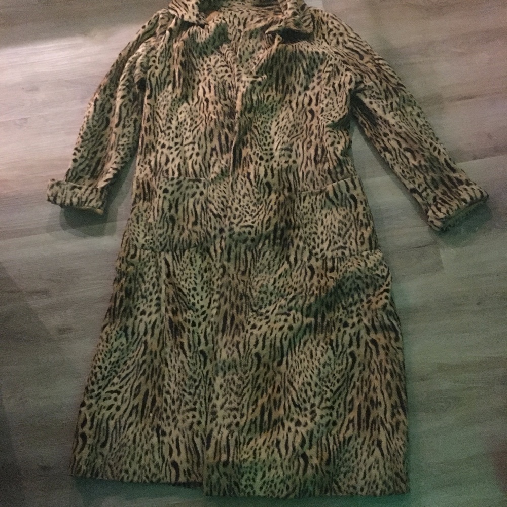 Vintage Animal Print Coat